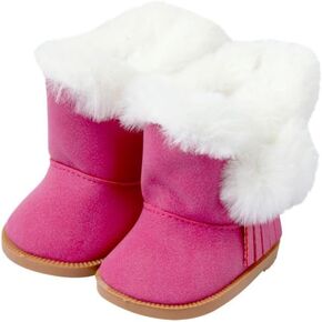 Sunportzida Doll Boots 18 Inch Doll Shoes 1 pairs Snow Boots Doll Decoration Accessories Fits 18'' American Dolls (Brown)