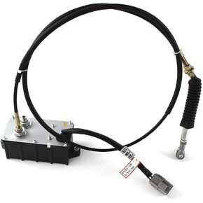 PANGOLIN 523-00006 52300006 Throttle Motor Square for Daewoo Doosan DH225-7 DH300-5 DH300-7 Accelerator Throttle Motor Excavator Parts, Cable 1.8M long