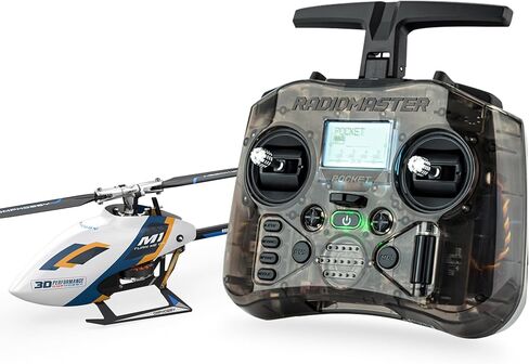 OMPHOBBY M1 EVO RTF Helicopter, Dual Brushless Motors 6CH Direct-Drive Mini RC Helicopters for Adults, 3D Flight Heli with Pocket Remote Control, OMP M1 Upgraded Version Ready to Fly Yellow in Saudi Arabia