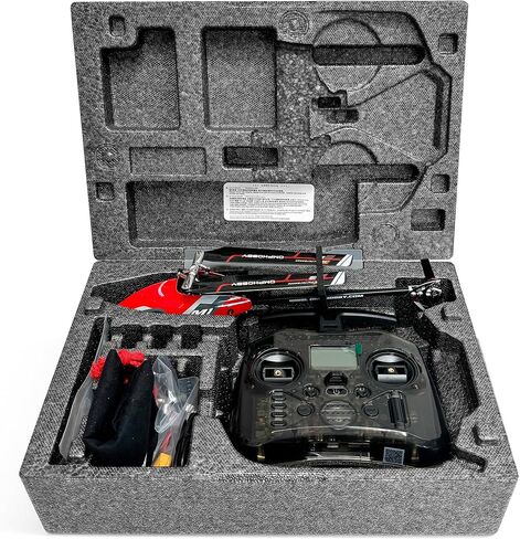OMPHOBBY M1 EVO RTF Helicopter, Dual Brushless Motors 6CH Direct-Drive Mini RC Helicopters for Adults, 3D Flight Heli with Pocket Remote Control, OMP M1 Upgraded Version Ready to Fly Yellow in Saudi Arabia