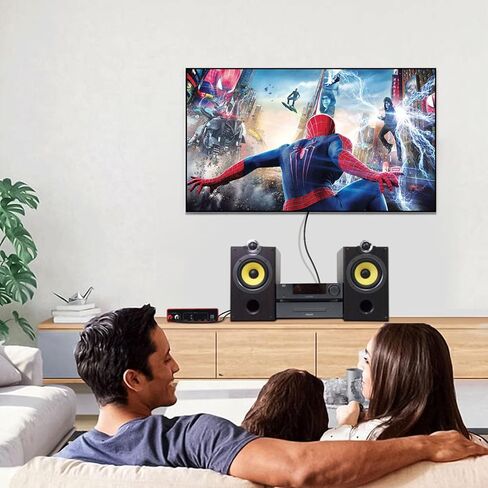 Dacimora Hi-Fi 32-600 Ohm مضخم سماعة الرأس مضخم صوت ستيريو يدعم مدخل USB-C/3.5 مم، مخرج سماعة رأس 3.5 مم/6.35 مم/RCA، 120 ديسيبل SNR، 32 بت 384 كيلو هرتز USB، التحكم في الجهير والتريبل in Kuwait