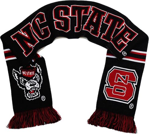 Tradition Scarves NC State Wolfpack Scarf - Special Edition Black Knitted - NCSU in Saudi Arabia