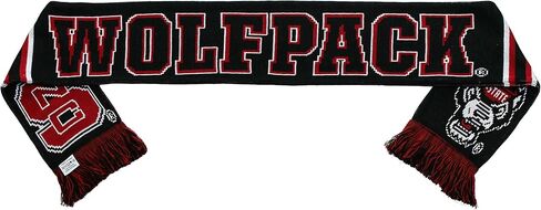 Tradition Scarves NC State Wolfpack Scarf - Special Edition Black Knitted - NCSU in Saudi Arabia