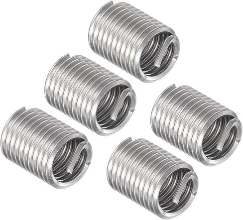 CoCud Wire Thread Inserts, 7/16-14 UNC 2.0D 17mm Length, 304 Stainless Steel Wire Screw Sleeve Insert Helical Type Coiled - (Applications: for Automotive Repairs), 5pieces in Saudi Arabia