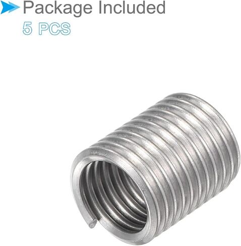 CoCud Wire Thread Inserts, 7/16-14 UNC 2.0D 17mm Length, 304 Stainless Steel Wire Screw Sleeve Insert Helical Type Coiled - (Applications: for Automotive Repairs), 5pieces in Saudi Arabia