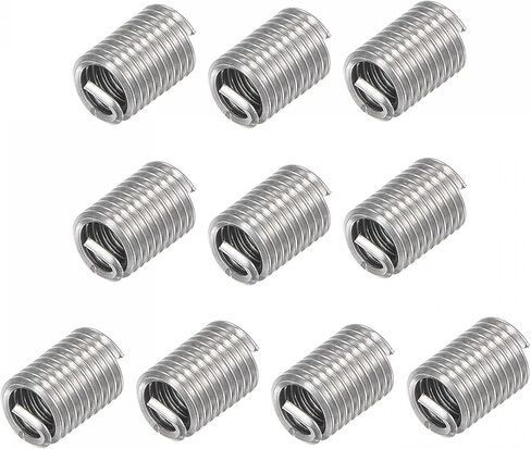 uxcell Wire Thread Inserts 8-32 UNC 2.5D 304 Stainless Steel Helical Type Coiled Wire Screw Repair Threaded Sleeve Steel Sheath 10pcs in Kuwait