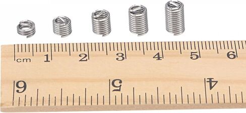 uxcell Wire Thread Inserts 8-32 UNC 2.5D 304 Stainless Steel Helical Type Coiled Wire Screw Repair Threaded Sleeve Steel Sheath 10pcs in Kuwait