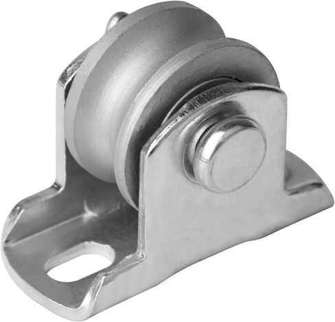 6 Pcs Wall Mount Pulleys,1-5/8 Inch Cable Wall Mount Single Bearing Pulleys for 3/8" Wire or Rope for Pulley System, Sliding Gate,Working Load 330 Lbs,Carbon Steel in Saudi Arabia