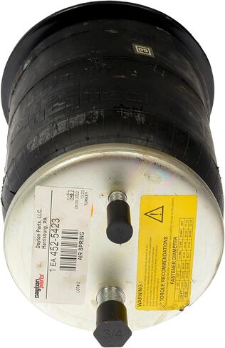 Dayton Parts 452-5423L Air Spring, Rolling Lobe, Aluminum Piston, 9.01" Static Height, 6.3" Top Plate Diameter, 7.28" Piston Diameter, Two Stud Top Plate, One Stud Piston in Kuwait