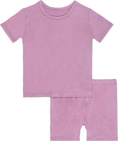 GUISBY Rayon Baby Toddler Kids Girls Boys Soft Short Pjs Cool Summer Pajamas 2pcs Sets in Kuwait