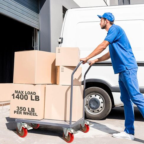 أفضل خدمة عبر الإنترنت مكونة من 4 عجلات دوارة على عجلات من البولي يوريثين باللون الأحمر (2 بوصة مع فرامل) in Saudi Arabia