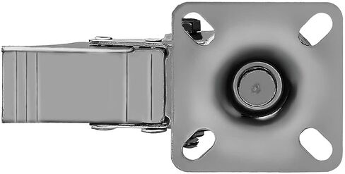 Online Best Service 4 Pack Caster Wheels Swivel Plate On Red Polyurethane Wheels (2 inch with Brake) in Kuwait