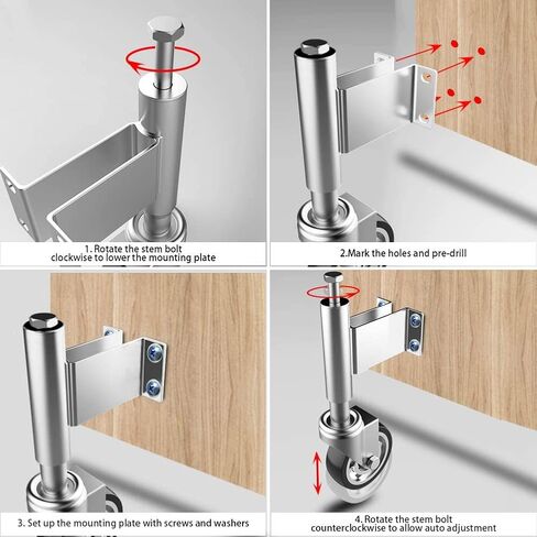 Spring Loaded Gate Casters 8" Heavy Duty Gate Caster Wheels with Hardware Load Capacity 800 Lbs in Kuwait