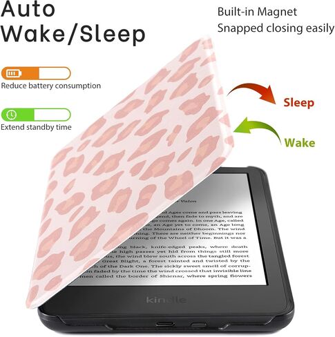حافظة CoBak لجميع إصدارات Kindle 11th Generation 2022 الجديدة فقط - غطاء ذكي من جلد البولي يوريثان فائق النحافة مع خاصية النوم والاستيقاظ التلقائي، حافظة حماية ممتازة لجهاز Kindle 2022 in Saudi Arabia