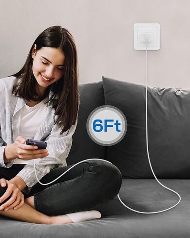 iPhone Charger Fast Charging, 3PACK 20W USB C Wall Charger Block with 3PACK 6FT Fast iPhone Charger Cord Compatible with iPhone 14/13/12/11 Pro Max,Mini,Pro/XR/iPad in Kuwait