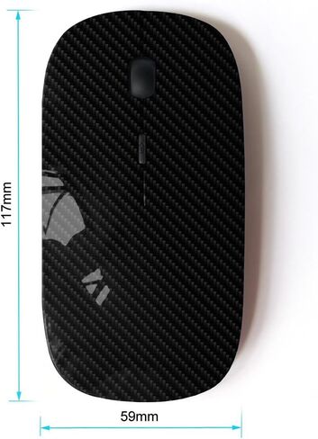 KOOLmouse [ Optical 2.4G Wireless Mouse [ Carbon Fiber Pattern Grey Black Minimalist ] in Saudi Arabia