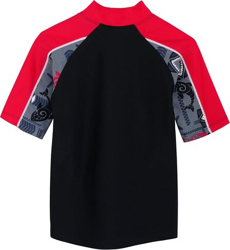 Tuga Boys Short Sleeve Rash Guard 1-14 Years, UPF 50+ Sun Protection Swim Shirt in Kuwait