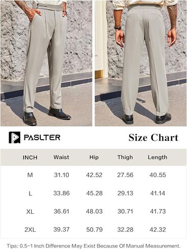 بنطلون كاجوال رجالي من PASLTER، بنطلون خفيف الوزن ومقاس عادي مع جيوب in Kuwait