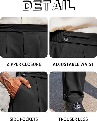 بنطلون كاجوال رجالي من PASLTER، بنطلون خفيف الوزن ومقاس عادي مع جيوب in Kuwait