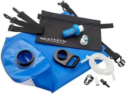 Katadyn BeFree Gravity Water Filter 3L for Camping, Backpacking & Hiking | Easy to Use, BPA-Free, 0.1 Micron Hollow-Fiber Filter Membrane Removes Bacteria, Protozoa, & Sediment up to 1,000L at 2 L/min in Saudi Arabia