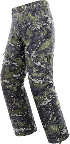 NEW VIEW Men's Waterproof Rain Pants with Ankle Zipper, Lightweight Camo Stretch Pants for Tri Weather Outdoor Travel, Hiking in Saudi Arabia