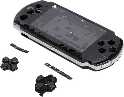 استبدال غطاء وحدة التحكم بالكامل لوحدة التحكم في الألعاب، أجزاء إصلاح لغطاء PSP 3000 المضاد للخدش المحمول لـ PSP3000 مع مفك براغي (أسود) in Saudi Arabia