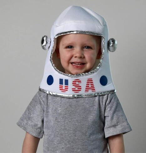 Storybook Wishes Kids خوذة رائد فضاء من القماش الأبيض الناعم in Kuwait