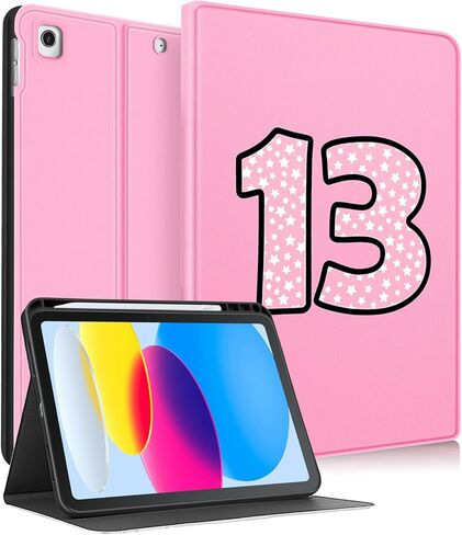 Uppuppy لجهاز iPad 9th / 8th / 7th Generation Case 10.2 بوصة للنساء والفتيات لطيف فوليو غطاء ذكي حامل قلم رصاص للأطفال جرلي جميلة المراهقين الكرتون فراشة النباتات حالات لApple iPad 7/8/9 Gen A2602 A2270 A2197 in Saudi Arabia