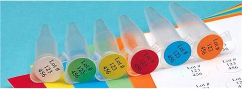 ملصق ليزر من البولي فينيل للبقع الصعبة المتنوعة SPOT-2200، قطر 1/2 بوصة، أخضر (عبوة من 3840) in Kuwait