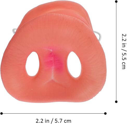 Toddmomy 3pcs Novelty Pig Nose Costume,Pig Snout Cosplay Mask with Elastic for Halloween Party Supplies in Saudi Arabia