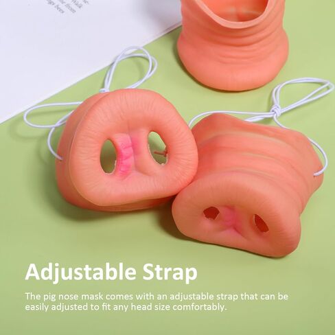 Toddmomy 3pcs Novelty Pig Nose Costume,Pig Snout Cosplay Mask with Elastic for Halloween Party Supplies in Saudi Arabia
