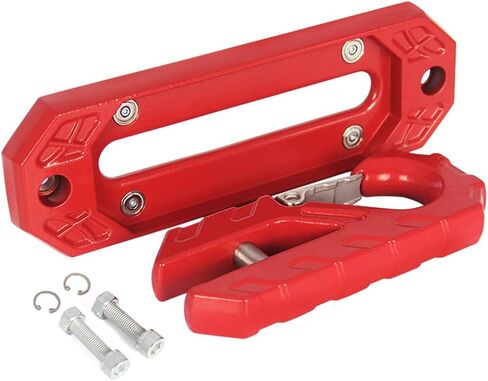 Keazet Towing Winch Fairlead,Hawse Fairlead 20000 LBs Winch 10" (254mm) Mount + Towing Hook,40CR Steel (Red) in Saudi Arabia