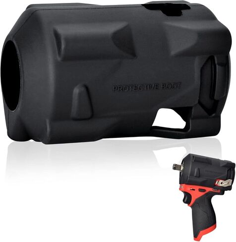 حذاء Healvaluefit 49-16-2554 لسائق تأثير الوقود مناسب لمفاتيح الصدمات القصيرة Milwaukee M12 Fuel 1/2 (2555-20، 2555P-20) و3/8 (2554-20) in Kuwait