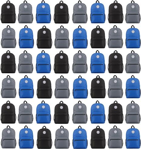 حقيبة ظهر مدرسية للأطفال من Yacht & Smith 48 Pack مقاس 17 بوصة للبيع بالجملة، حقائب ظهر مقاومة للماء للأطفال في سن المدرسة in Saudi Arabia