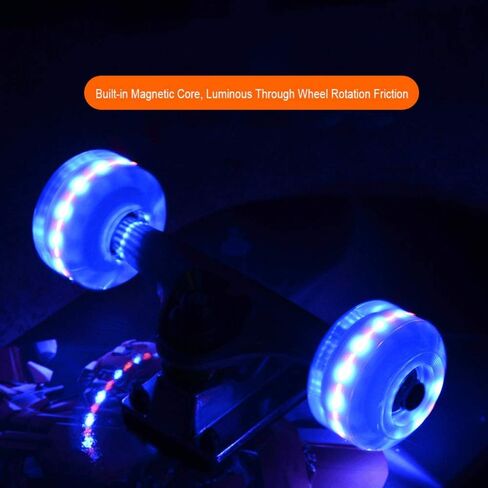 BIASTNR Skateboard for Kids, 31 Inch Standard Complete Skateboard, 7 Layer Maple Double Kick Deck Cruiser Skateboard for Beginners, Adults, Teens, Kids in Kuwait