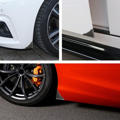 TOMALL 4 Pcs Car Door Edge Guards Door Anti-Collision Strip Anti-Rub Trim Clear Accessories Door Corner Bumper Protector Anti-Scratch Universal for All Cars SUV (V-White Clear) in Saudi Arabia