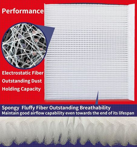 Genesis Cabin Air Filter CF10735 for Genesis G70 G80 G90 GV70 GV80 (2017-2023), Genesis(2009-2016), Santa Fe (2019-2020) Telluride (2020-2024) Stinger (2018-2023) Equus (2011-2016) wp10367, 971333M000 in Saudi Arabia
