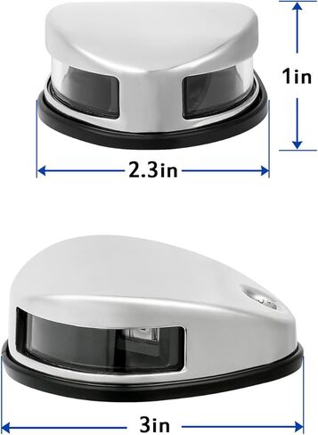 ضوء الملاحة للقارب من الفولاذ المقاوم للصدأ #316 من Young Marine، ضوء القوس LED للقارب، أضواء الملاحة LED البحرية. ضوء أمامي مثالي للقارب للقوارب الصغيرة والعائمة in Kuwait