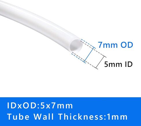 أنبوب أنابيب Quickun PTFE Teflon، معرف 6 مم × 8 مم أنبوب تفلون OD للطابعة ثلاثية الأبعاد، طول 3.3 قدم in Kuwait