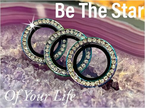 Optodir Tech Diamond Rhinestone Colorful Camera Protector - iPhone 13 Pro, iPhone 13 Pro Max Camera Lens Protector - Ultimate Protection for Your iPhone 13 Pro Max in Saudi Arabia
