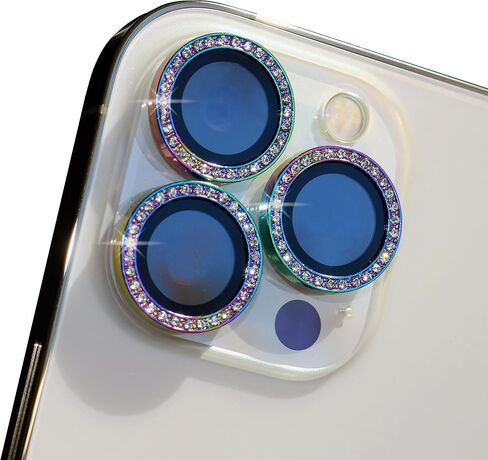 Optodir Tech Diamond Rhinestone Colorful Camera Protector - iPhone 13 Pro, iPhone 13 Pro Max Camera Lens Protector - Ultimate Protection for Your iPhone 13 Pro Max in Saudi Arabia