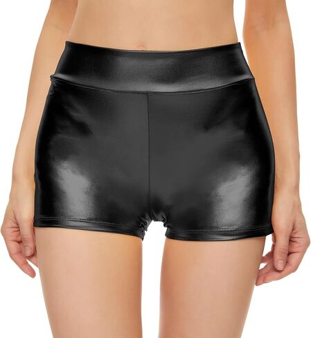 سراويل قصيرة نسائية من Kepblom مكونة من 3 قطع لامعة معدنية من Rave Booty سراويل قصيرة للرقص in Kuwait