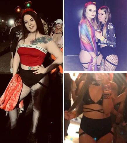 شورت Rave Booty للنساء - EDC EDM Festival Outfit Accessories Pole Dance Butt Lifting Leggings High الخصر (أسود، XL، 1321e) in Kuwait