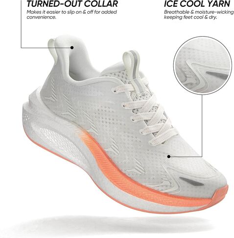 Women's Running Walking Tennis Shoes Comfortable Non-Slip FlyLife Breathable Athletic Workout Gym Cross Trainer Sports Sneakers in Saudi Arabia