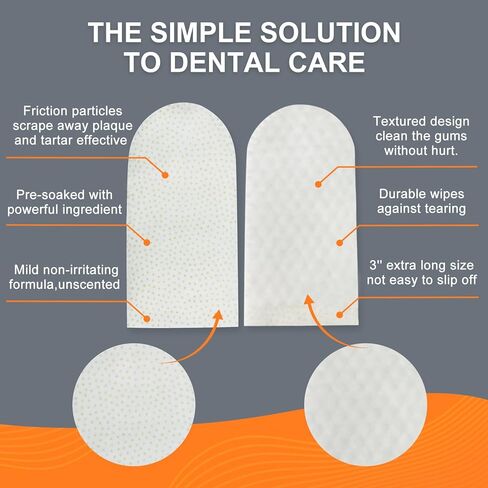 yadee مناديل مبللة لأسنان الكلاب للكلاب والقطط، 100 قطعة من مناديل تنظيف أسنان الكلاب للأسنان واللثة، مناديل تنظيف فم الحيوانات الأليفة، تنعش التنفس، تقلل البلاك والجير in Kuwait