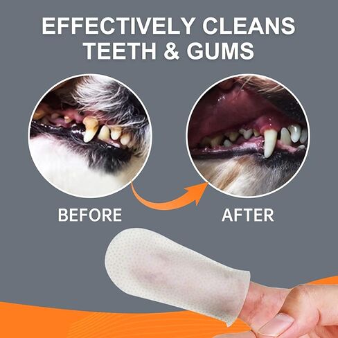 yadee مناديل مبللة لأسنان الكلاب للكلاب والقطط، 100 قطعة من مناديل تنظيف أسنان الكلاب للأسنان واللثة، مناديل تنظيف فم الحيوانات الأليفة، تنعش التنفس، تقلل البلاك والجير in Kuwait