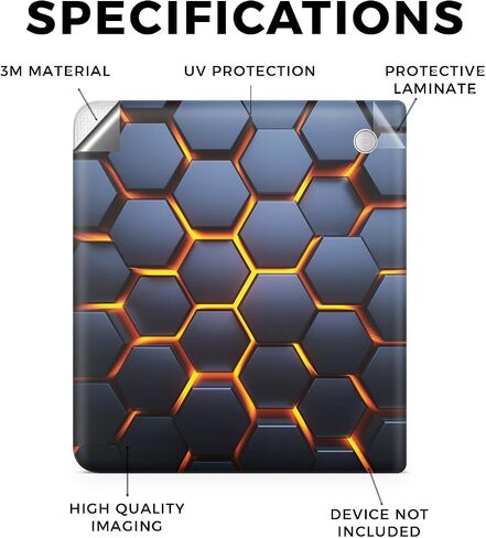 Carbon Fiber Tablet Skin Compatible with Kobo Libra 2 (2023) - Rust - Premium 3M Vinyl Protective Wrap Decal Cover - Easy to Apply | Crafted in The USA by MightySkins in Saudi Arabia