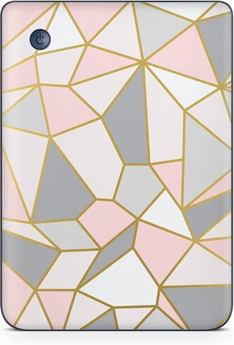 Carbon Fiber Tablet Skin Compatible with Kobo Clara 2E (2022) - Gold Dazzle - Premium 3M Vinyl Protective Wrap Decal Cover - Easy to Apply | Crafted in The USA by MightySkins in Saudi Arabia