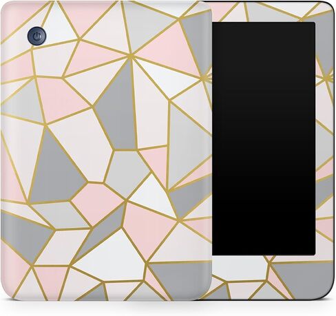 Carbon Fiber Tablet Skin Compatible with Kobo Clara 2E (2022) - Gold Dazzle - Premium 3M Vinyl Protective Wrap Decal Cover - Easy to Apply | Crafted in The USA by MightySkins in Saudi Arabia