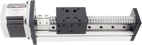 RATTMMOTOR CBX1605 200 مم / 7.87 بوصة مشغل المرحلة الخطية مع مربع خطي Rai + 1605 Ballscrew، طاولة مرحلة خطية XYZ مزودة بمحرك CNC دليل سكة الحركة الخطية + Nema23 محرك متدرج لآلة التوجيه باستخدام الحاسب الآلي in Kuwait